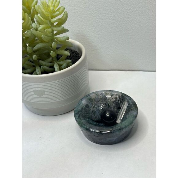 ✨Moss Agate Bowl - Picture 1 of 7